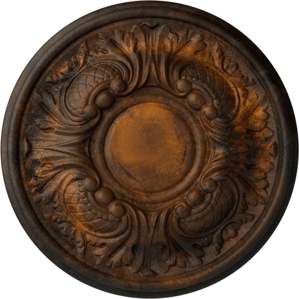 11-3/4 in. x 1-1/4 in. Wakefield Urethane Ceiling Medallion (Fits Canopies upto 3-5/8 in.), Rust price history on PriceWatchPro