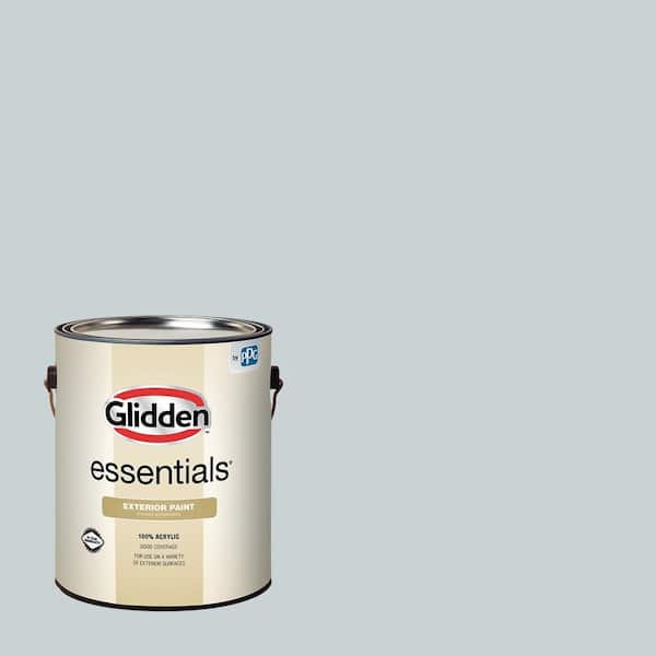 Glidden Essentials 1 gal. PPG1037-2 Sky Splash PPG Flat Exterior Paint