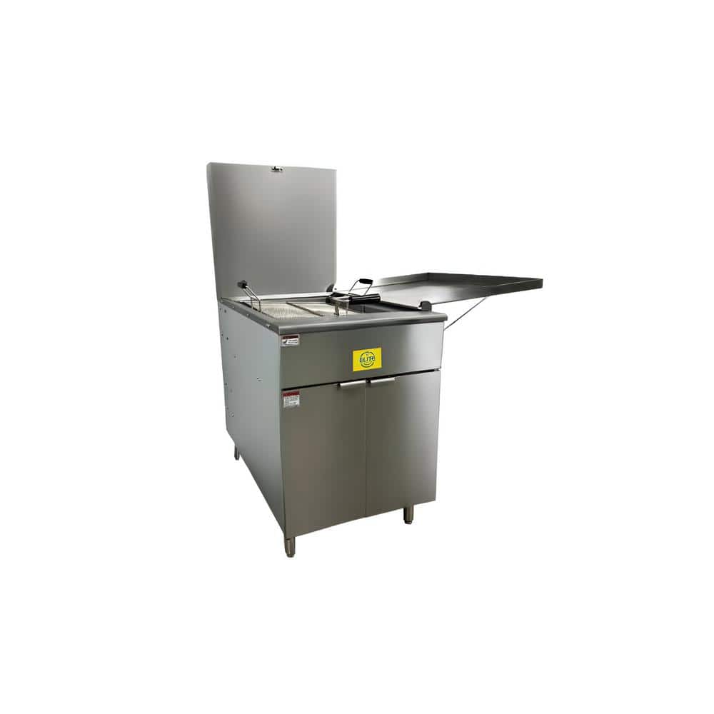 68.1 qt. 125 lbs. Stainless Steel NSF Flat Bottom Funnel Cake Donut Commercial Deep Fryer EF18 with 90000 BTU/H