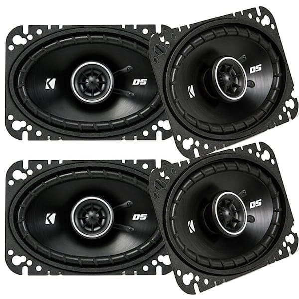Kicker D-Series 7.5 in. x 9 in. 240-Watt 4 ohm 2-Way Car Coaxial Speakers (4-Pack)