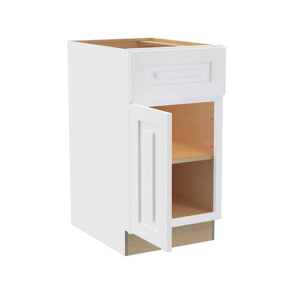 Grayson 18 in. W x 21 in. D x 34.5 in. H Assembled Plywood Base Bath Cabinet in Pacific White with Soft Close LH price history on PriceWatchPro