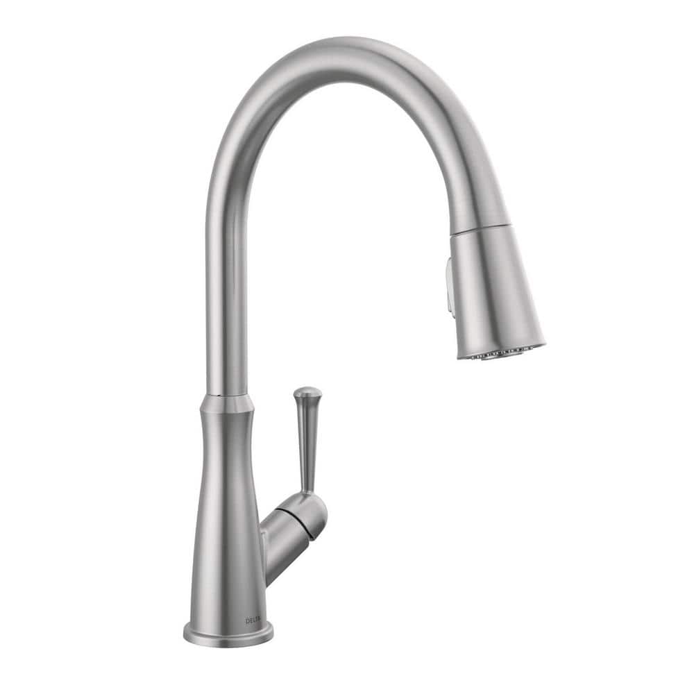 Arctic Stainless Steel Pull-Down Kitchen Faucet with Magnetic Docking