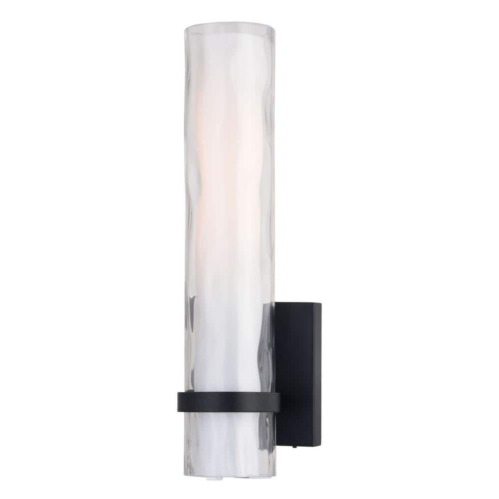 Elegant Bronze 13.5" Dimmable Vanity Wall Sconce with Frosted Glass