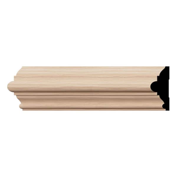 Ekena Millwork WM300 1.06 in. D x 3 in. W x 96 in. L Wood (Red Oak) Chair Rail Molding