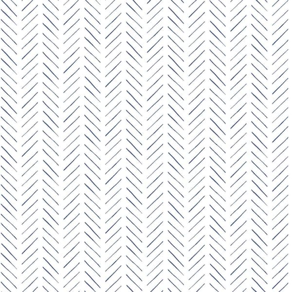 Magnolia Home by Joanna Gaines Navy Pick Up Sticks Non Woven Preium Paper Peel and Stick Matte Wallpaper Approximately 34.2 sq. ft