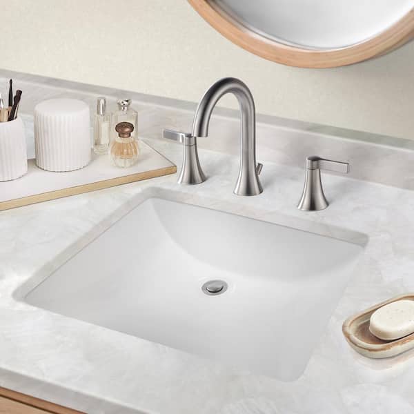CHESHIRE 20 in. Undermount Rectangular Bathroom Sink with Overflow