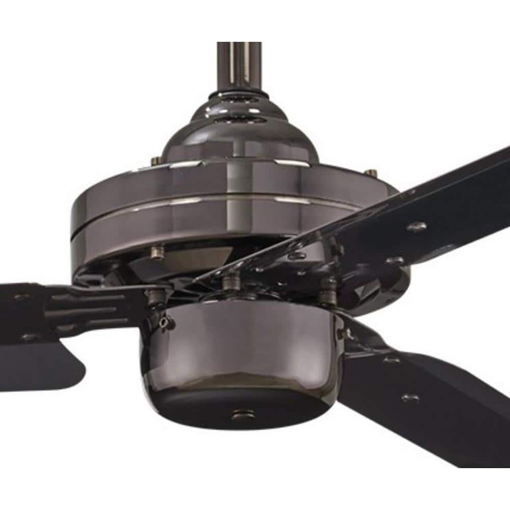 54" Gun Metal Industrial Ceiling Fan with Remote and Lighting