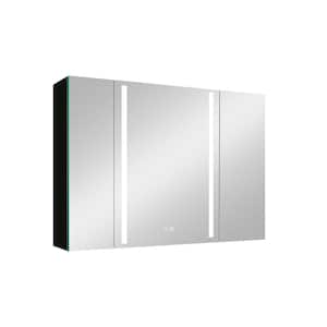 40 in. W x 30 in. H Rectangular Aluminum Medicine Cabinet with Mirror