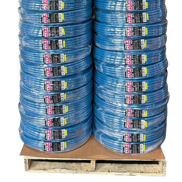 1/2 in. x 100 ft. Blue PEX-A Expansion Pipe in Solid-Pallet of 48-Coils (4,800 ft. Total)