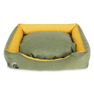 Green Washable Dog Bed for Large Dogs - Durable Waterproof Sofa Dog Bed with Sides