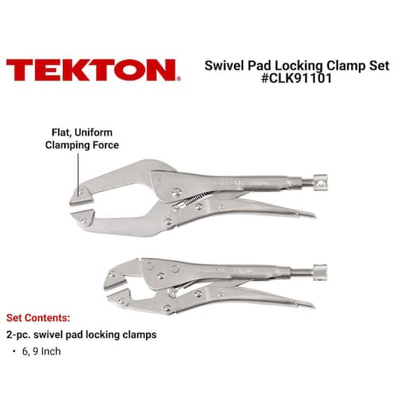 Swivel Pad Locking Clamp Set (2-Piece)