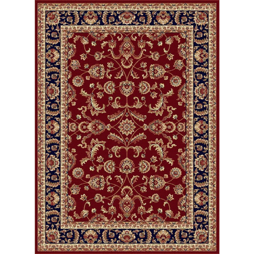 Tayse Rugs Sensation Border Red 11 ft. x 15 ft. Indoor Area Rug SNS4790