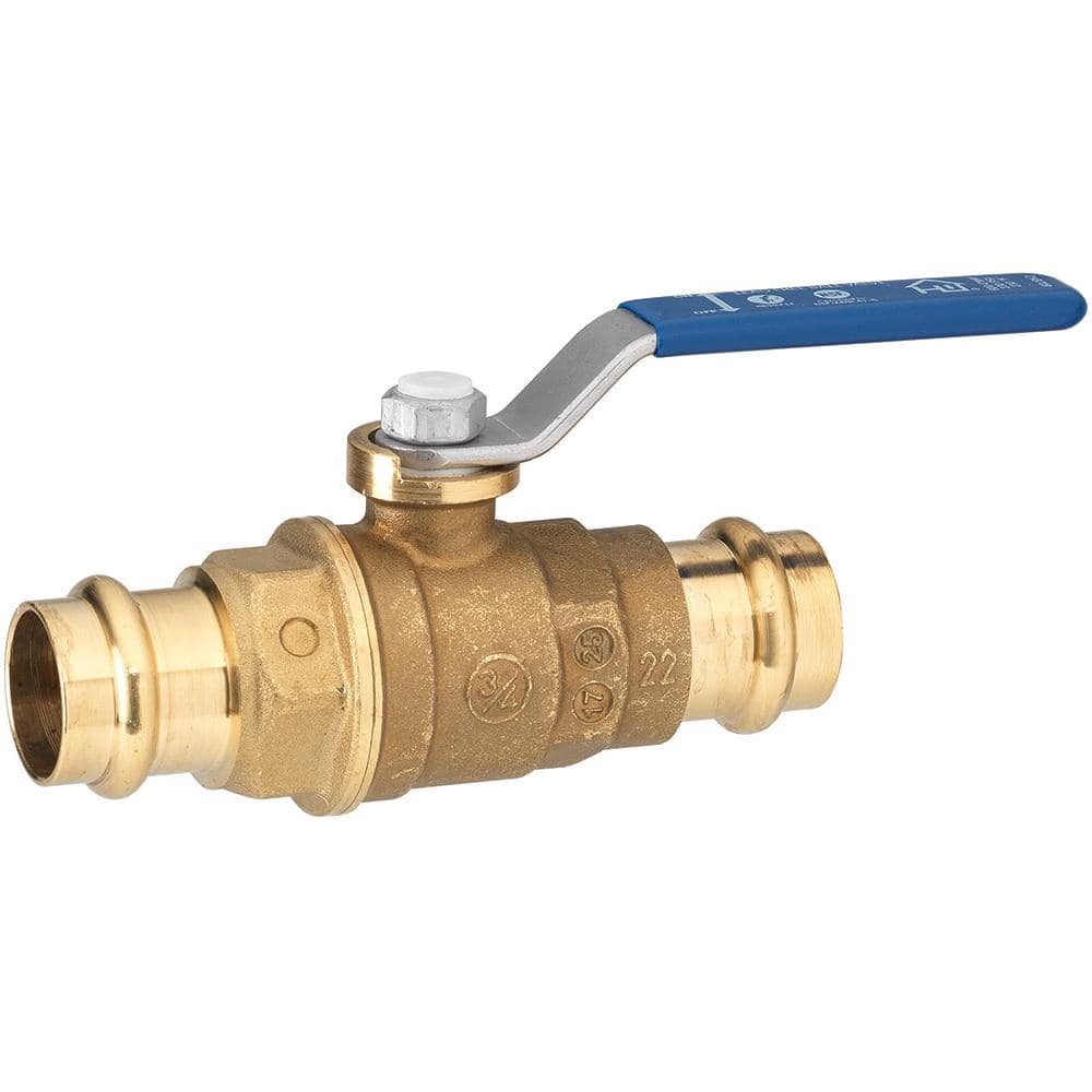 3/4 in. Press x 3/4 in. Press Lead Free Brass Ball Valve