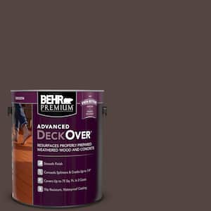 1 gal. #PFC-25 Dark Walnut Smooth Solid Color Exterior Wood and Concrete Coating