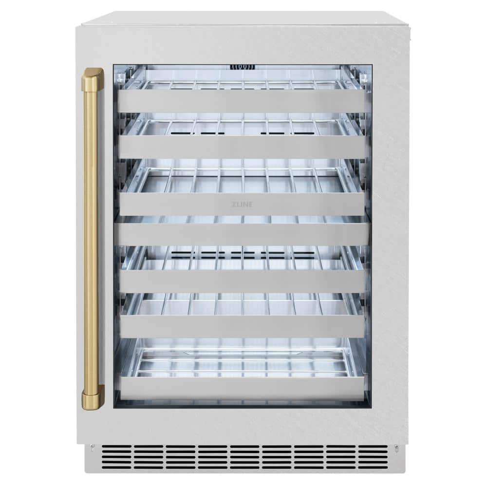 Autograph 24 in. Touchstone Dual Zone 44 Bottle Wine Cooler with Satin Steel Glass Door and Champagne Bronze Handle price history on PriceWatchPro