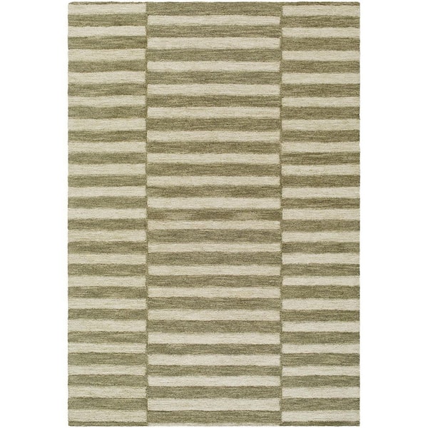 Our PNW Home Idaho Sage/Beige 5 ft. x 8 ft. Modern Area Rug