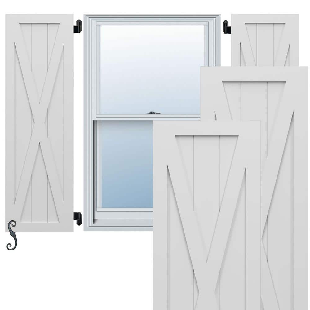 Ekena Millwork EnduraCore Single XBoard Farmhouse 12 in. W x 73 in. H