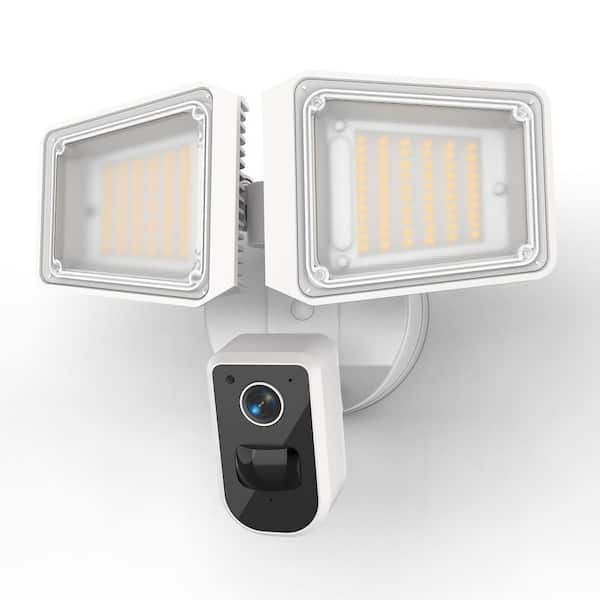 Floodlights Cam Wired Plug-In Smart Security Camera with Motion Activated LED Lights, 4230-Lumens, 2K HD Video