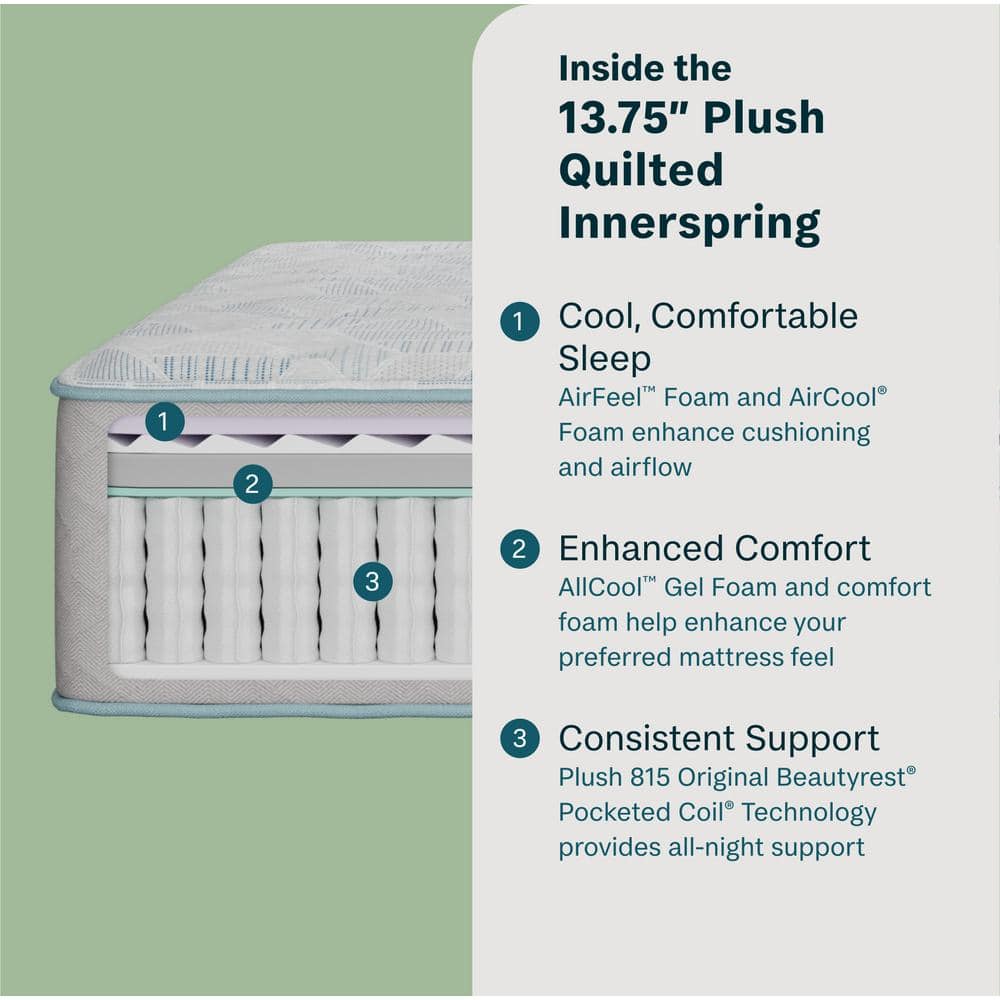 California King Eurotop Gel Memory Foam Innerspring Mattress