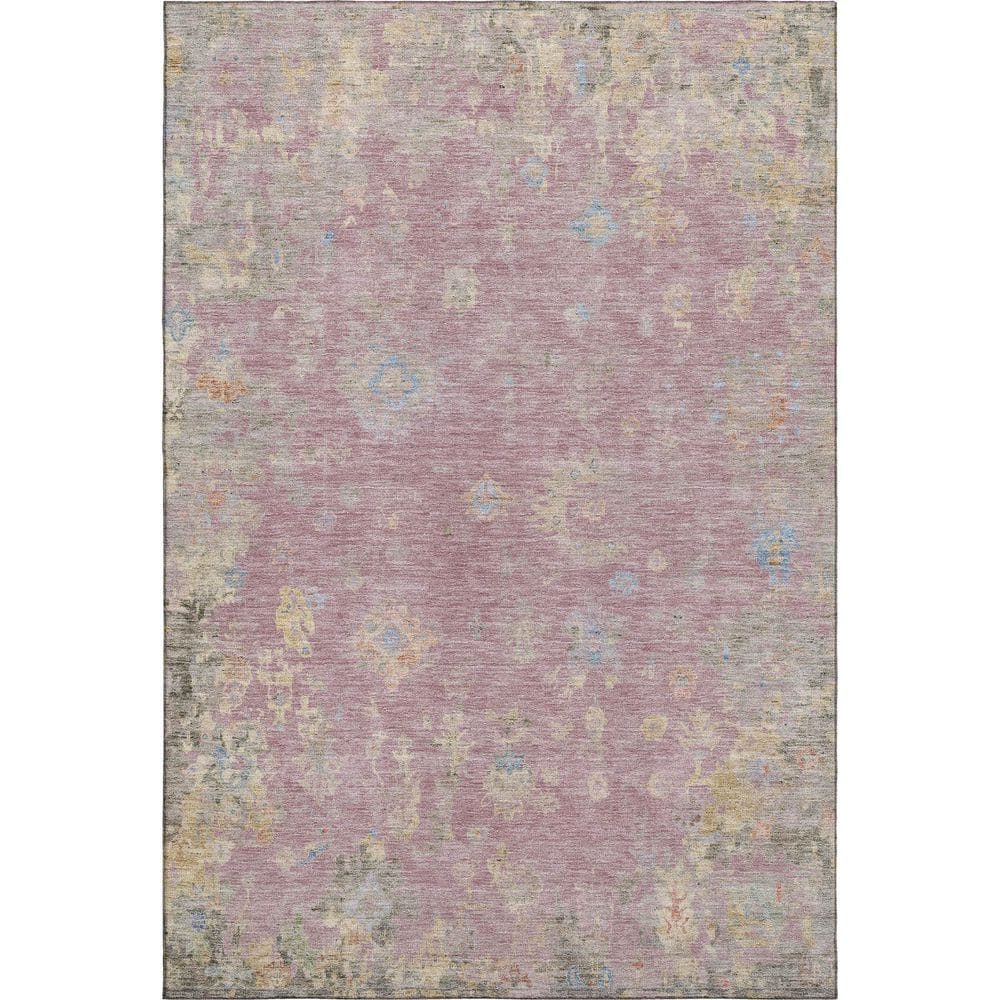 Mayfield Premium Machine Washable Abstract AMF2302 Pink 9 ft. x 12 ft. Area Rug price history on PriceWatchPro