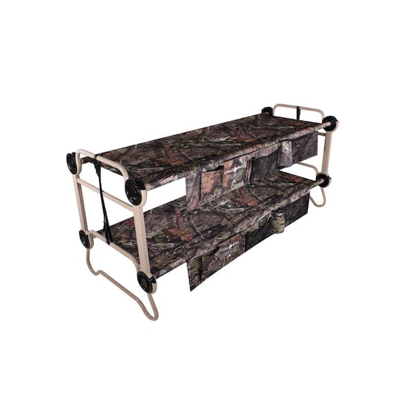 Disc-O-Bed Cam-O-Bunk Extra Large Mossy Oak Camping Bed with 2 Side Organizers