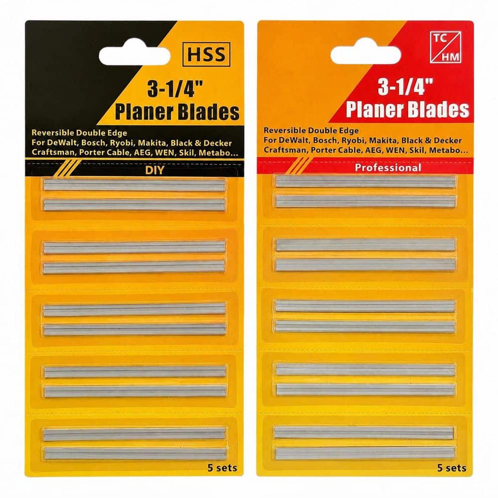3-1/4 Inch High Speed Steel Tungsten Carbide Planer Blades with Double-Edged Design for Handheld Planers 20 Pack price history on PriceWatchPro