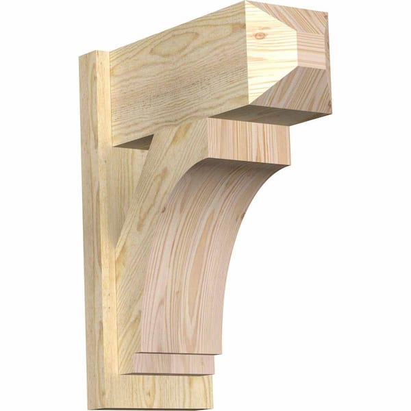 Ekena Millwork 8 in. x 22 in. x 18 in. Imperial Craftsman Rough Sawn Douglas Fir Outlooker