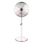 16 in. High Velocity Stand Fan, Adjustable Heights, 75°Oscillating, Low Noise, 3 Settings Speeds, Pink