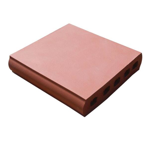 Unbranded Capella Plano Sunset Red 10.63 in. x 8 in. x 2 in. Wallcap Clay Brick-DISCONTINUED