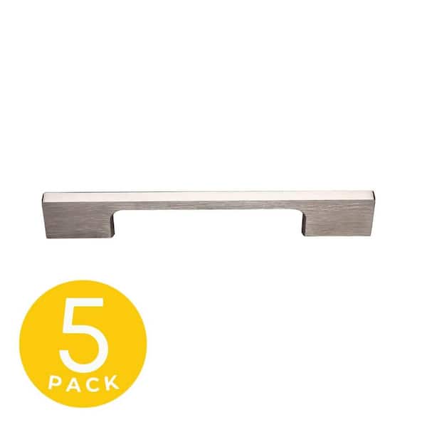 Sapphire Medi Series 5 in. (128 mm) Center-to-Center Modern Antique Aged Bronze Cabinet Handle/Pull (5-Pack)