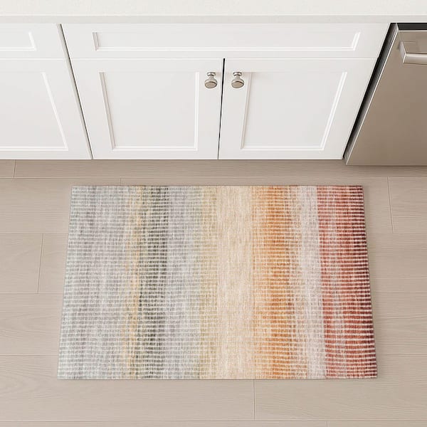 Chantille Machine Washable Indoor/Outdoor Abstract ACN2313 Terracotta 2 ft. x 3 ft. Accent Rug