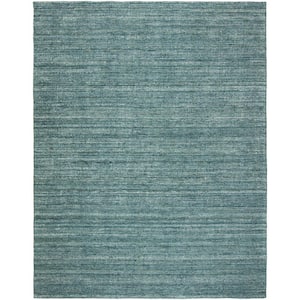 Cerulean Heather Blue 9 ft. x 12 ft. Area Rug