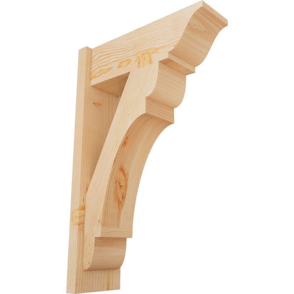 Ekena Millwork 8 in. x 32 in. x 20 in. Olympic Traditional Smooth Douglas Fir Outlooker