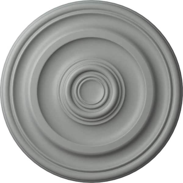 Ekena Millwork 11-7/8" x 1-1/4" Kepler Traditional Urethane Ceiling Medallion (For Canopies upto 2-5/8"), Primed White