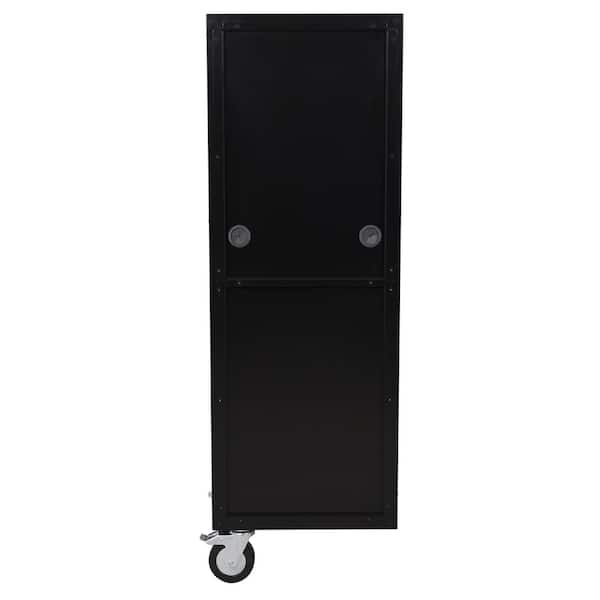 Husky Modular 20 in. W Standard Duty 3-Shelf Black Side Tool Husky Modular 20 in. W Standard Duty 3-Shelf Black Side Tool