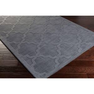 Central Park Abbey Charcoal 2 ft. x 10 ft. Indoor Runner Rug