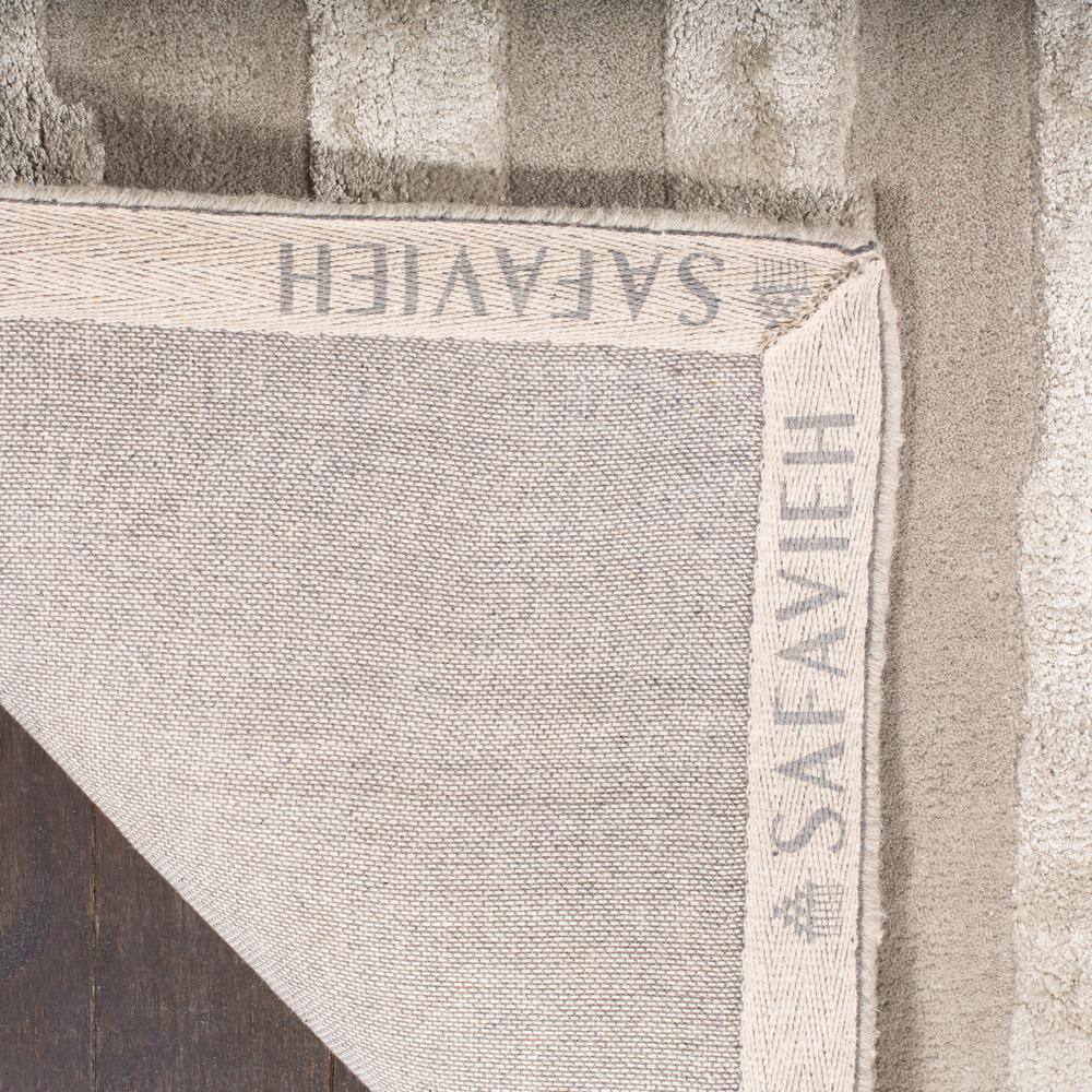 Gray Tufted Handmade Wool and Viscose 9' x 12' Area Rug