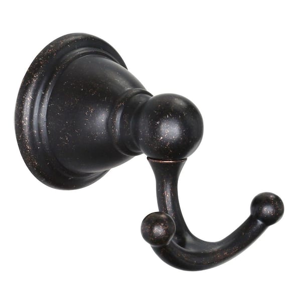 MOEN Brantford Double Robe Hook in Oil Rubbed Bronze YB2203ORB - The Home  Depot