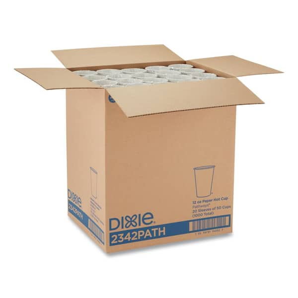 DIXIE PerfecTouch 16 oz. Disposable Paper Cups, Hot Drinks, Coffee Haze  Design, 25 Sleeve, 20 Sleeves / Carton DXE5356DX - The Home Depot