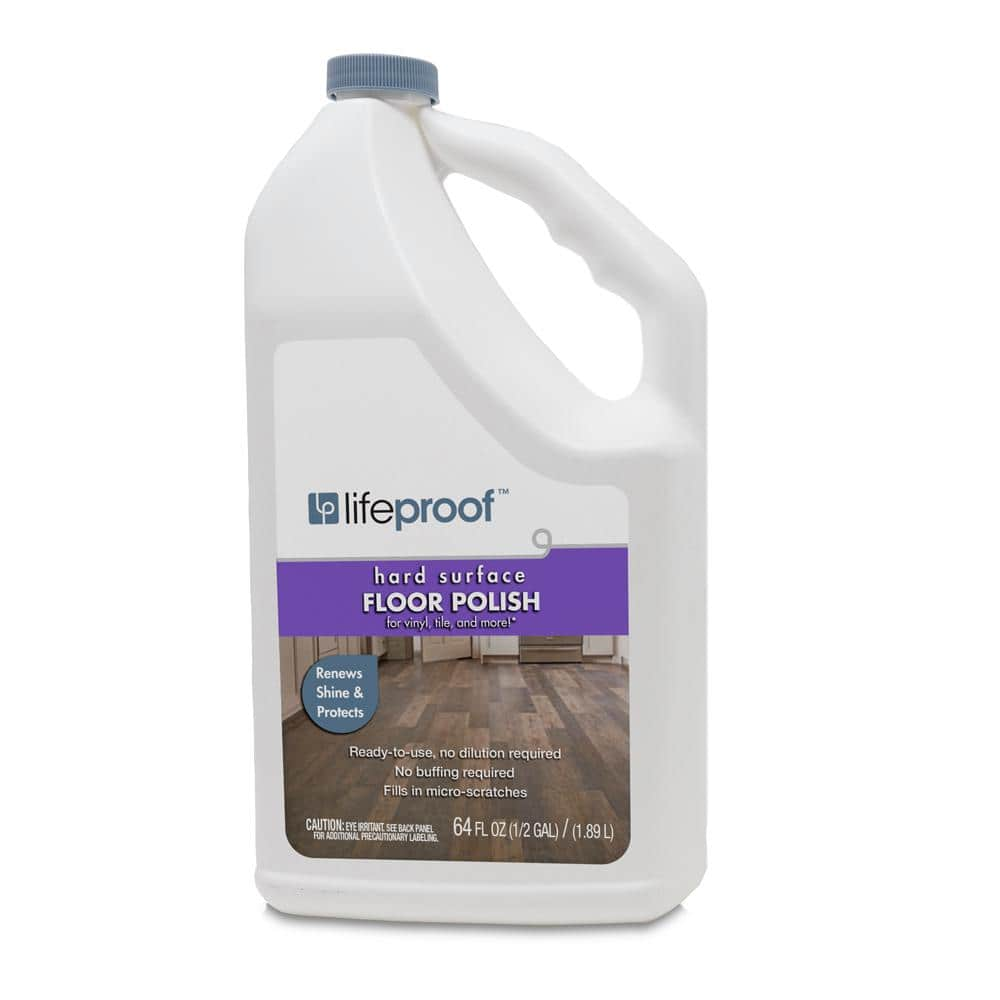 Lifeproof 64 oz. Resilient Floor Low Gloss Polish 00385106 - The Home Depot