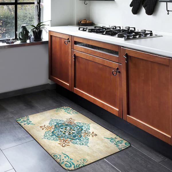 J&V TEXTILES Cloud Comfort Bon Appetit 24 in. x 36 in. Anti-Fatigue Kitchen  Mat BIG DC40 - The Home Depot