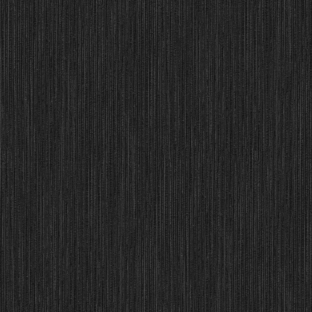 Palazzo 2 Collection Black Plain Vertical Texture Vinyl on Non-Woven Non-Pa