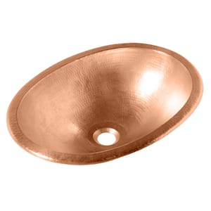 Schrodinger 18 Gauge 19 in. Copper Dual Flex Bath Sink in Naked Copper