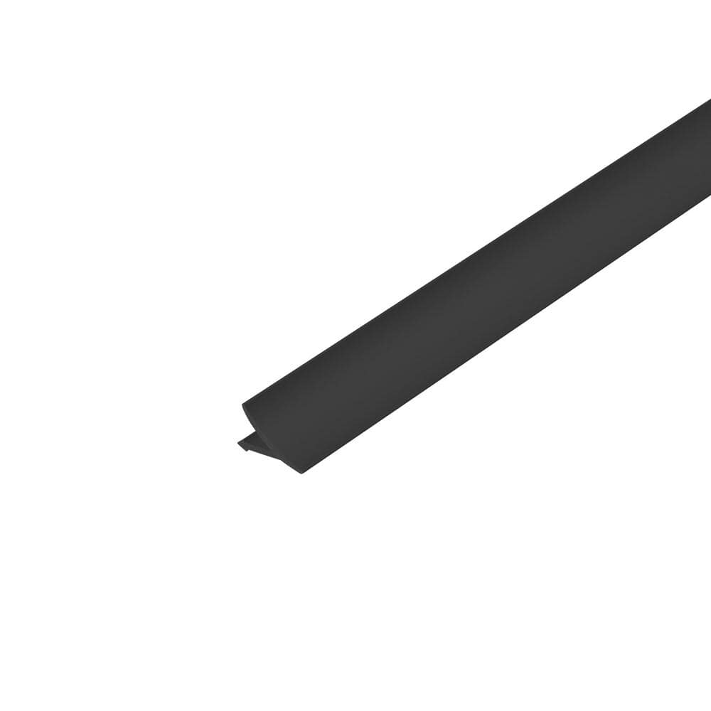 T-COVE 0.625 in. D x 98.5 in. W x 98.4 in. L Connection Wall/Flr Aluminum Pwdr Ctd Black Molding and Transition Trim price history on PriceWatchPro