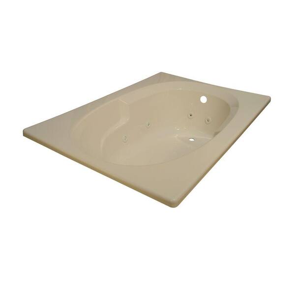 Lyons Industries Classic 5 ft. Whirlpool Tub in Almond