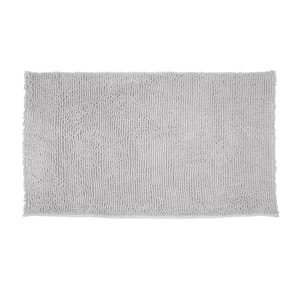 Resort Collection 21 in. x 34 in. Plush Shag Chenille Bath Mat in Coral ...