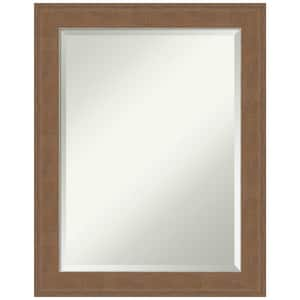 Medium Rectangle Alta Medium Brown Beveled Glass Casual Mirror (28.5 in. H x 22.5 in. W)