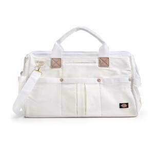 20 in. Soft Sided Construction Work Tool Bag, White