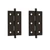3 in. x 2 in. Solid Extruded Brass Loose Pin Mortise Cabinet Hinge in  Polished Brass (1-Pair)