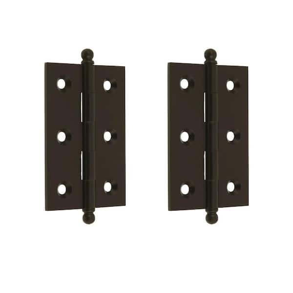 idh by St. Simons 2-1/2 in. x 1-7/10 in. Polished Brass No Lacquer Solid Extruded Brass Loose Pin Mortise Cabinet Hingge (1-Pair)